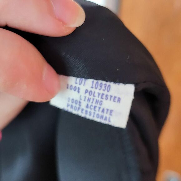 Vintage 90s Black Front Slit Formal Maxi Skirt - Picture 8 of 8